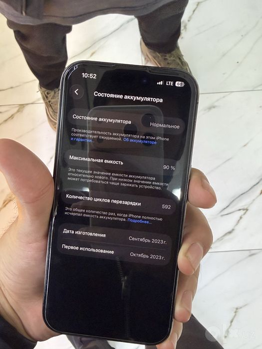 Iphone 15 pro 90 ёмкость 256 память