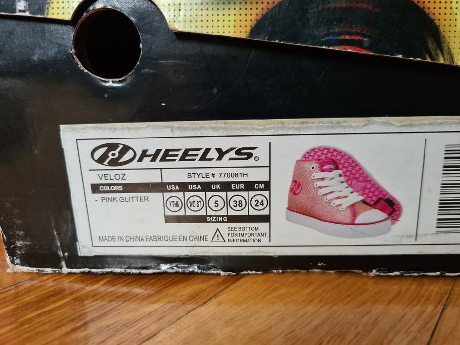 Heelys 38 pantofi roti, fete / dama