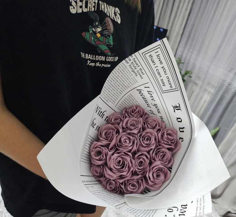 Букеты из атласных лент