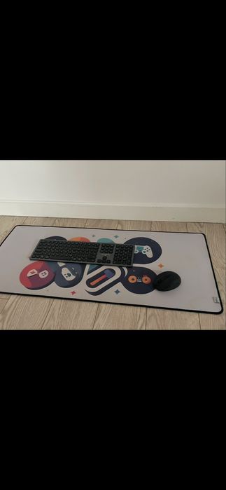 Kit Periferice PC: Tastatura Bluetooth Myria + Mouse Wireless + Mousepad XXL gaming