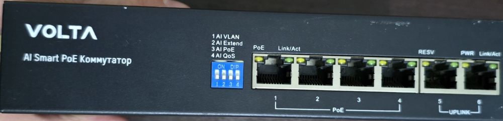 Volta PSD206 - PoE коммутатор (4 PoE + 2 Uplink