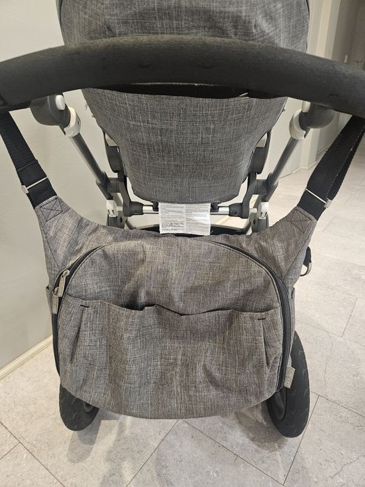 Carucior Stokke Trailz gri cadru+scaun sport