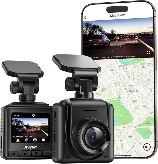 Видеорегистратор WiFi Avylet A1 Dash Cam Wi-Fi 2K