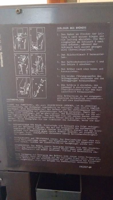 Ретро кафе автомат Wittenborg 87г.