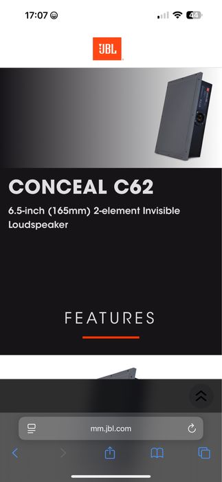 Boxa invizibila perete / tavan JBL Conceal C62