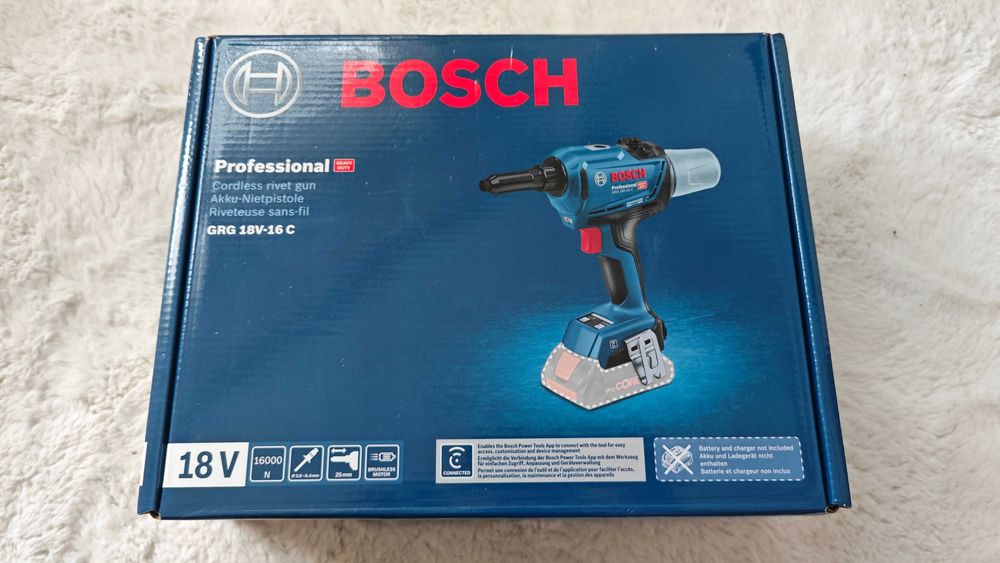 Акумулаторен пистолет за поп нитове Bosch GRG 18V 16 C