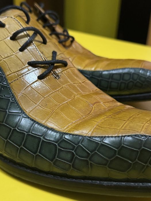 Xposed – Hand Made Shoes London | Two Tone Boa Snake Skin | Nr. 43