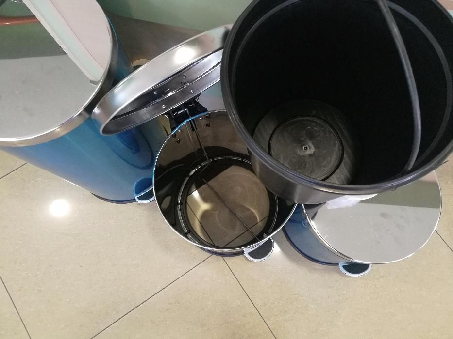 Неръждаем Иноксов кош с педал от 3 до 40 литра