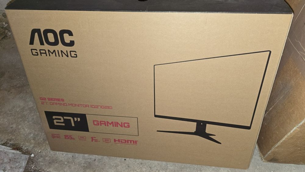 Геймърски монитор АОС Q27G2E 27" QHD 155Hz + ГАРАНЦИЯ