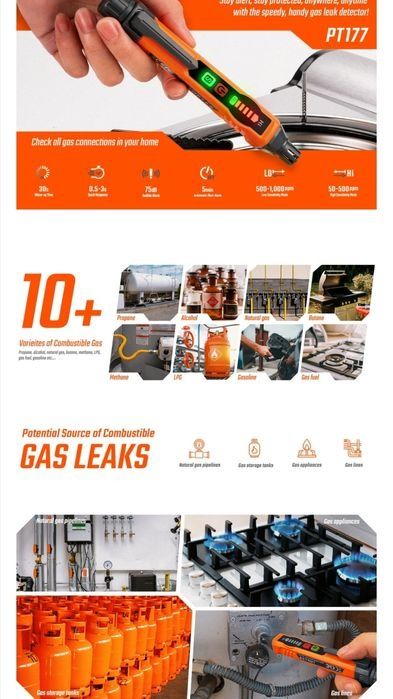 Детектор за теч на газ