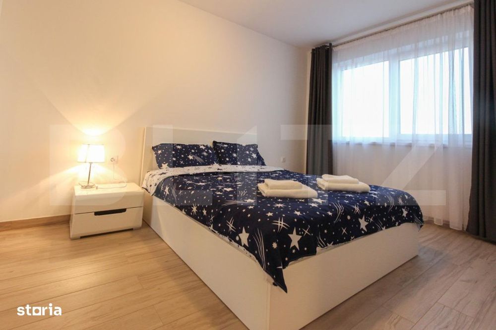 Apartament modern cu 2 camere, incalzire in pardoseala, parcare, zona