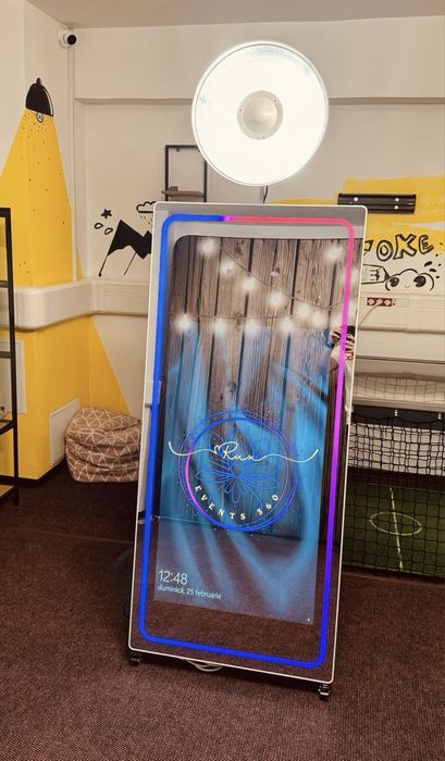 Video booth 360,cabina foto,oglindă foto,fum greu,baloane explozive