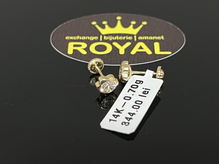 Bijuteria Royal CB : Cercei copil aur 14K 0,70 grame