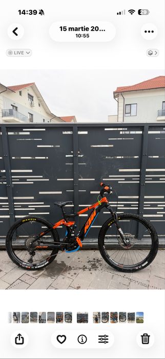 Bicicleta ktm electrica full suspansion