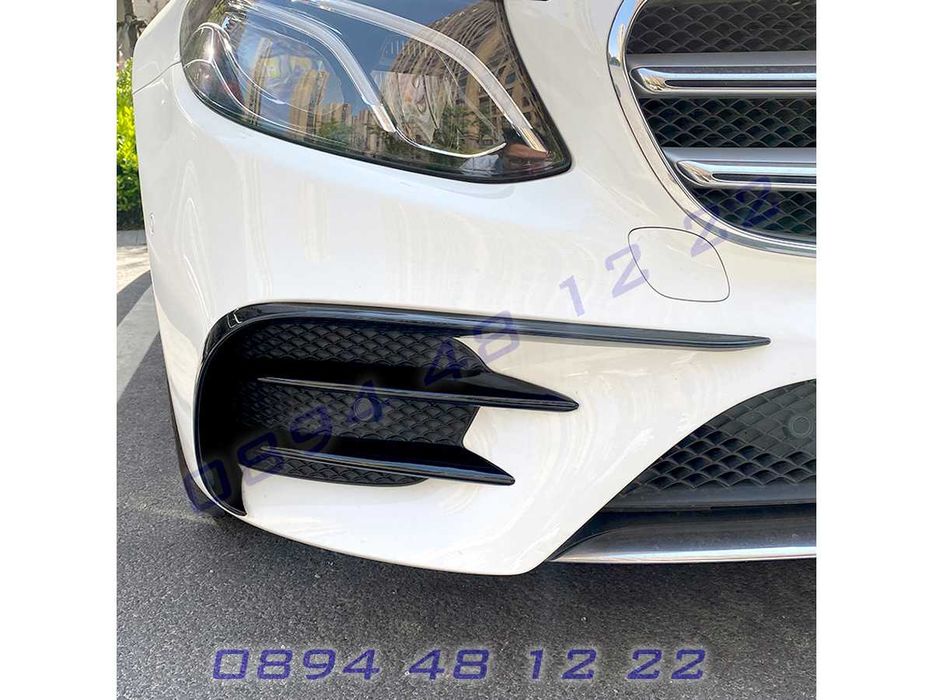 Тунинг Добавка Сплитер Предна Броня Mercedes AMG E W213 Мерцедес В213