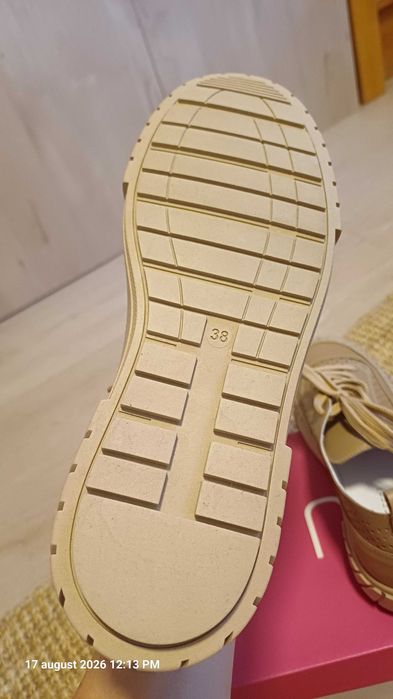 Pantofi piele beji marimea 38