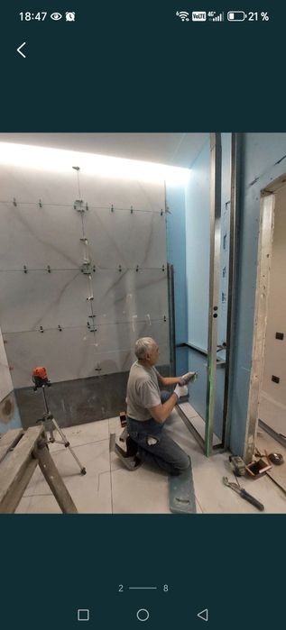 Кафельные работы кафельщик плиточник