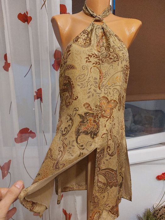 Redusa! Rochie/tunica noua model deosebit din 100% matase naturala de la Ralph  Lauren