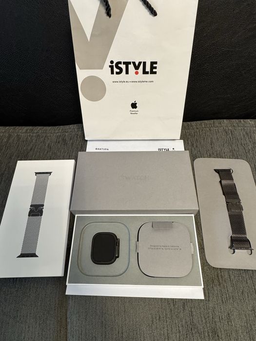 49mm Apple watch Ultra 2 iStyle Гаранция 2027г. Black Titanium TML