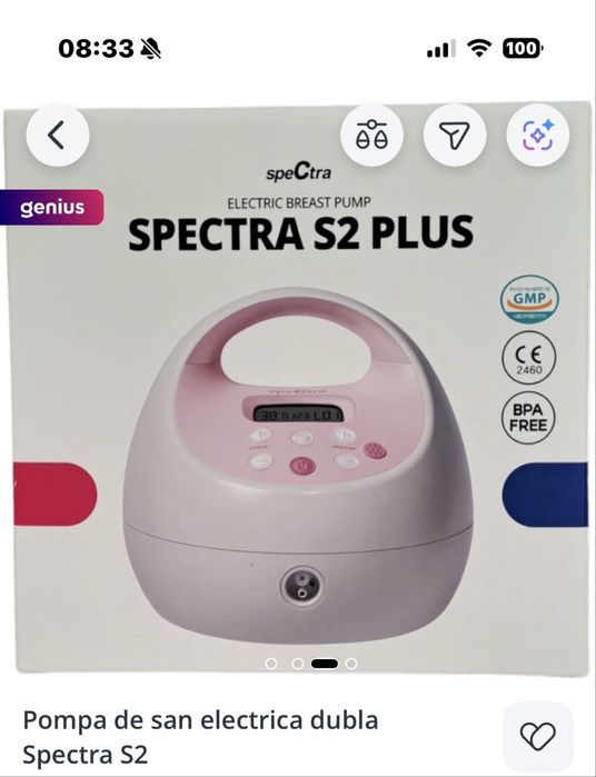 Pompa de san electrica dubla s2 spectra