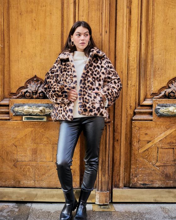 Дебело двулицево яке леопард ново