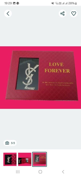 Brosa damă YSL cu pietricele.