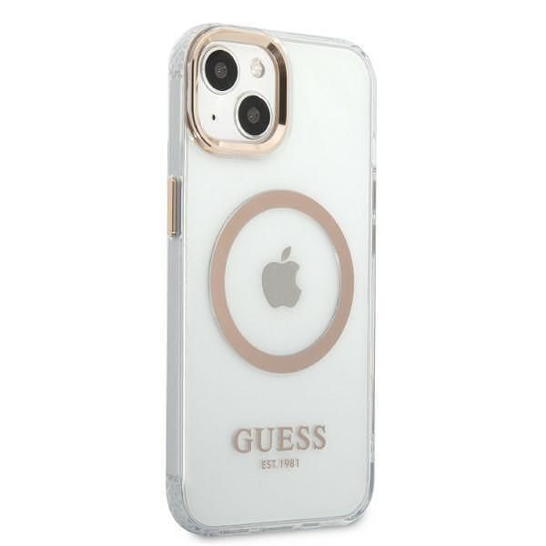Guess hardcase metal outline magsafe - дизайнерски кейс с magsafe за i