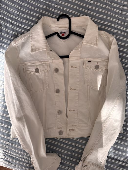 Дамско бяло дънково яке Tommy Hilfiger