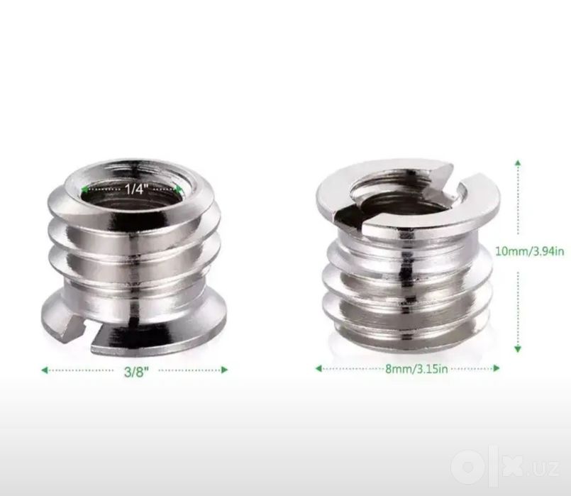 МеталМеталический переходник 1/4" на 3/8", 5 шт.
