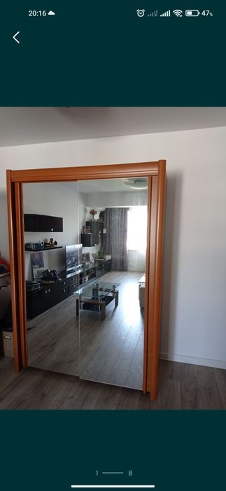 Dressing maro cu oglinzi 215x150x70