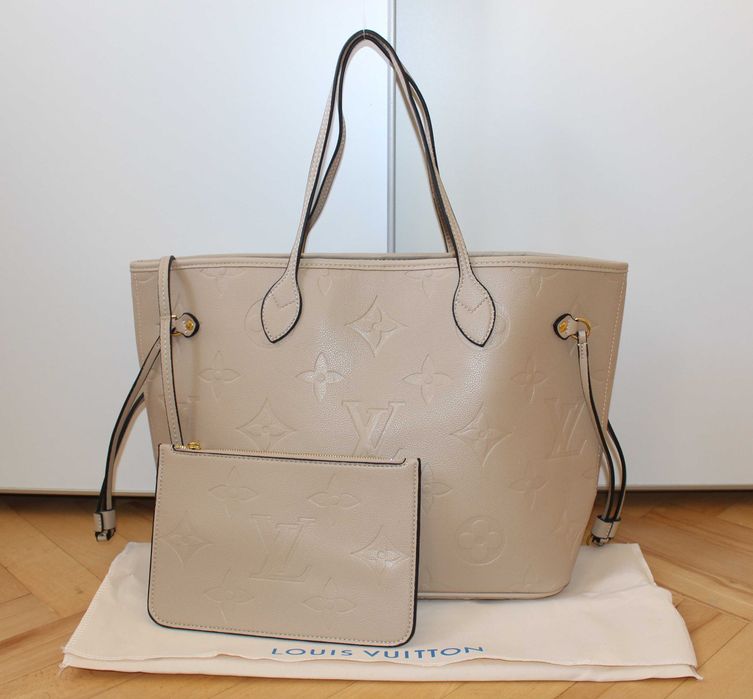 Дамска чанта Louis Vuitton Neverfull Empreinte