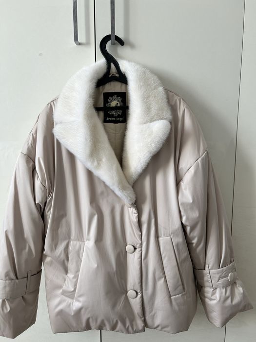 куртка с норковым воротником