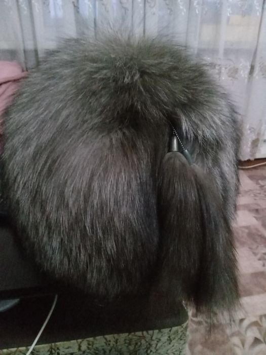 Шапка чёрнобурка