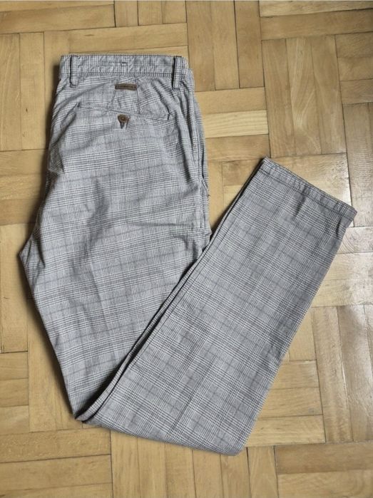 Pantaloni bărbați Alberto, Model ROB Cool Check, Slim Fit, W34/L32