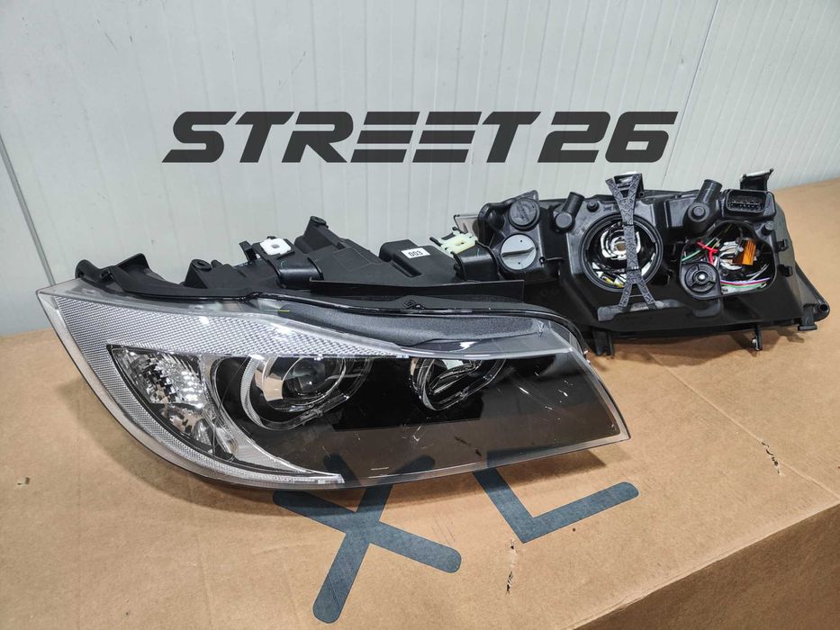 Faruri BMW Seria 3 E90 E91 (2005-2011) Angel Eyes LED Negru