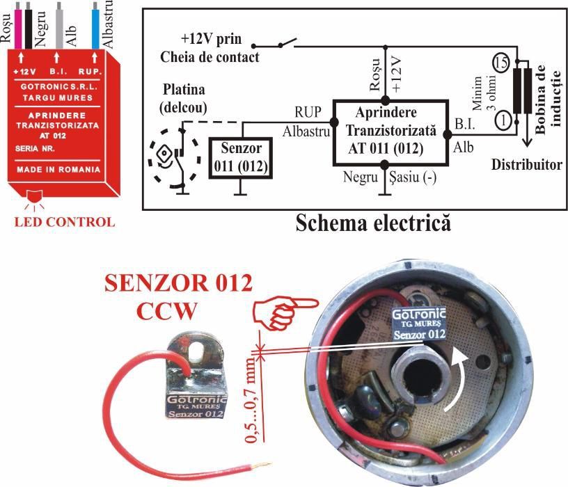 Aprindere electronica IMS, Nipru, Simson, VW, Opel, Ford, Moto Guzi V3