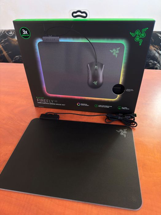 Геймърска подложка за мишка Firefly V2, светеща