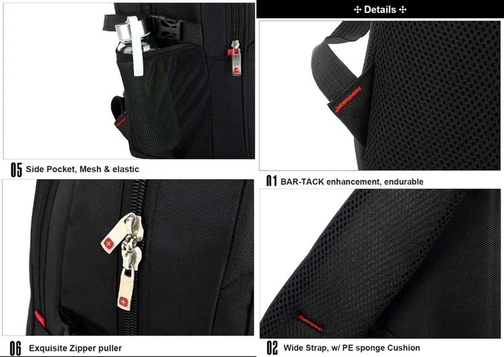 Rucsac SWISSGEAR 15' pentru laptop, USB + lacat SWISSGEAR. Nou!