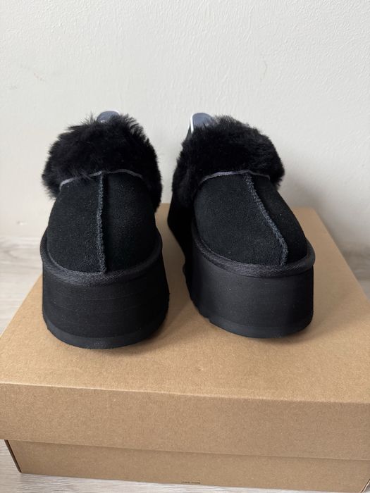 UGG Funkette Platform Black Papuci Negri