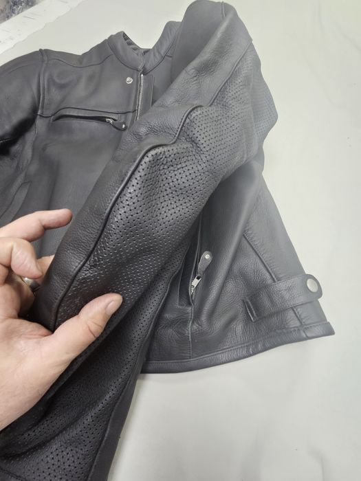 Costum moto din piele FLM 58-60 XXL