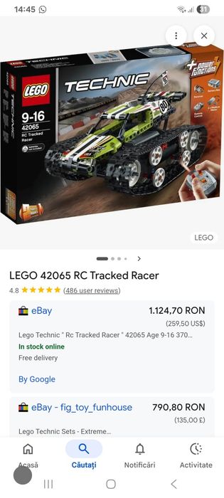 LEGO TECHNIC cu telecomandă