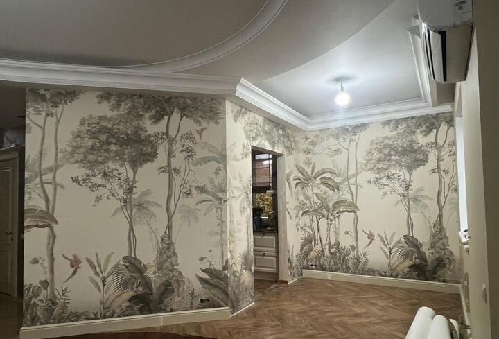 Поклейка обоев и укладка ламината