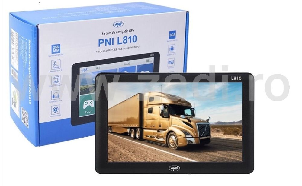 Gps camioane-auto | harti noi | meniu romana + modulator fm