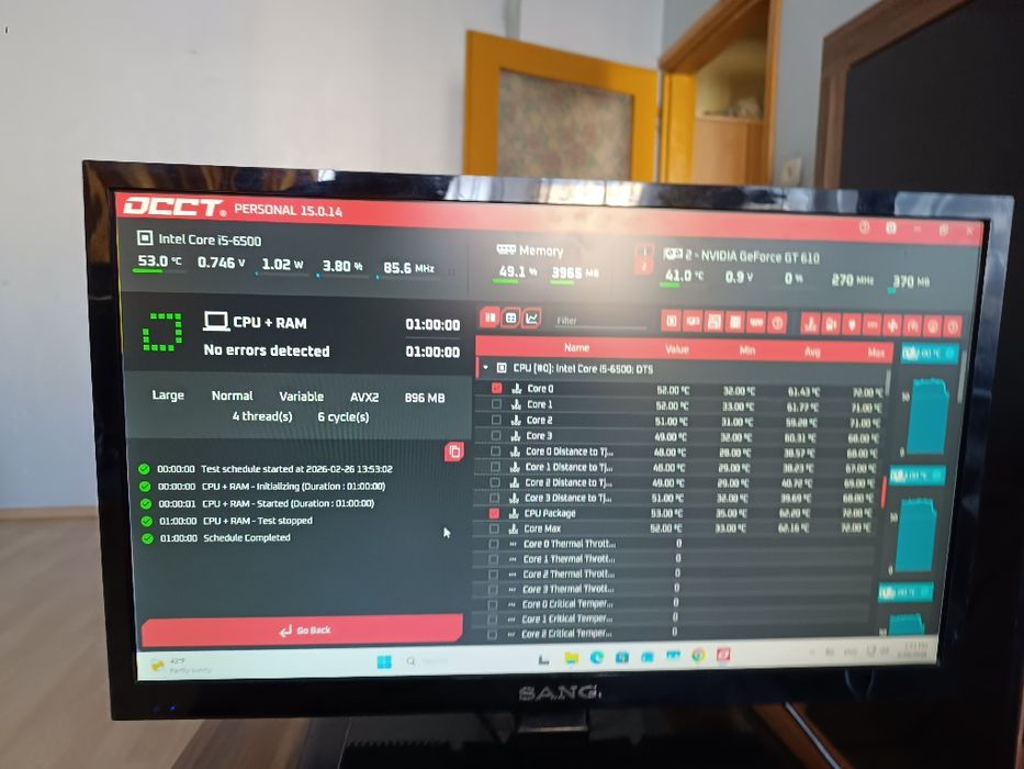 HP Elite desk 800 G3 I5 6500/8gb ddr4/ssd