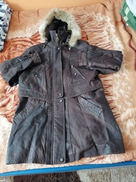 Haină de piele (mărimea XL)