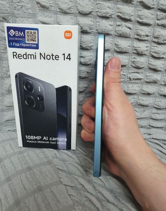 Redmi Note 14 8+8/128Gb Blue Igravoy kuchli karobka Bor Holati yaxshi