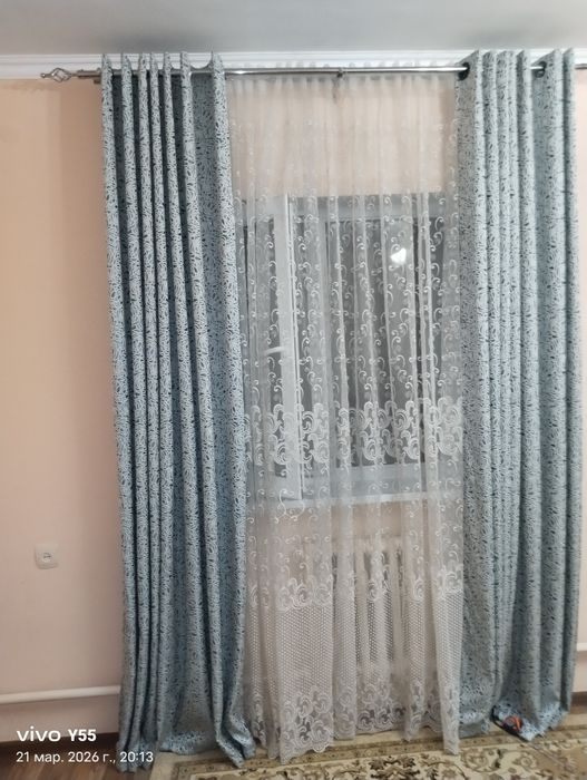 Шторы. Тюль. Карниз. Вместе