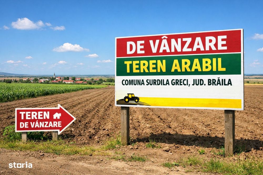 Teren arabil Surdila Greci, Braila, 5 hectare