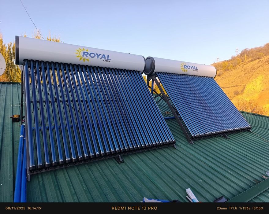 Солнечная вода нагреватель установка ремонт