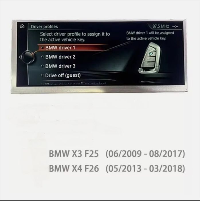 Ecran LCD 8,8 inci pt Navigatie OEM BMW X3,X4 F25 F26 (2009-2018) - COD LQ088K5RZ01